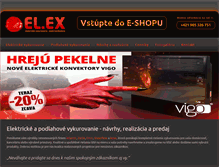 Tablet Screenshot of elex.sk